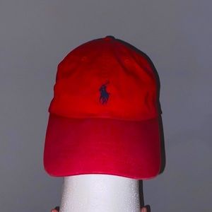 Red Polo hat